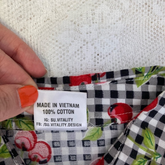 Cherry Button Up - Picture 4 of 4